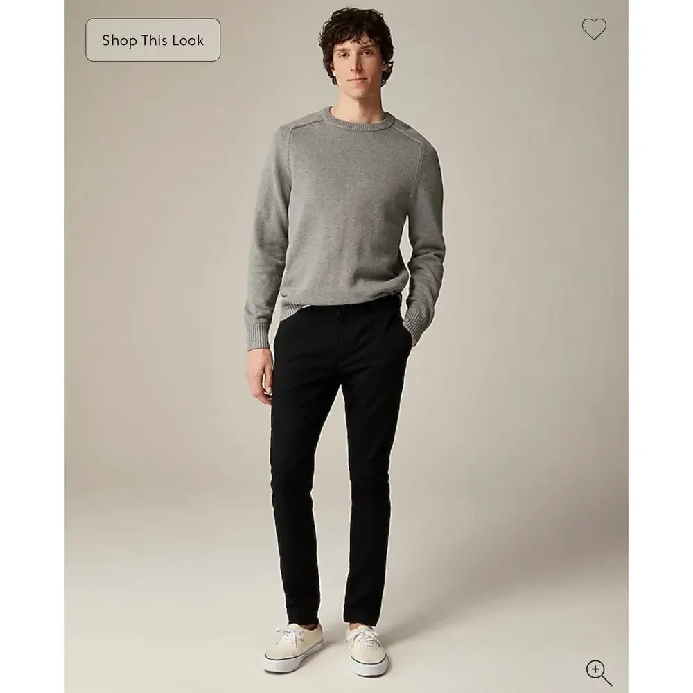 J. Crew 250 skinny-fit pant in stretch chino Black NWT size 31/32